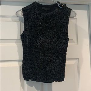 Alexander Wang Leather tank with mesh back